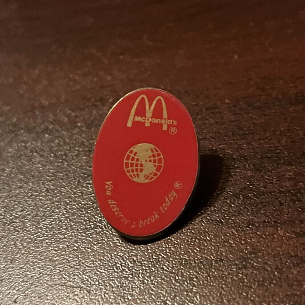 McDonald’s You‎ Deserve A Break Today Employee Lapel Hat Pin